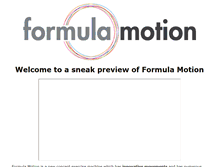 Tablet Screenshot of formulamotion.com